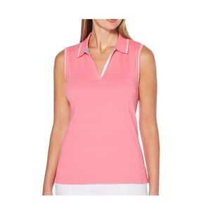 Rafaella  pink polo tank top